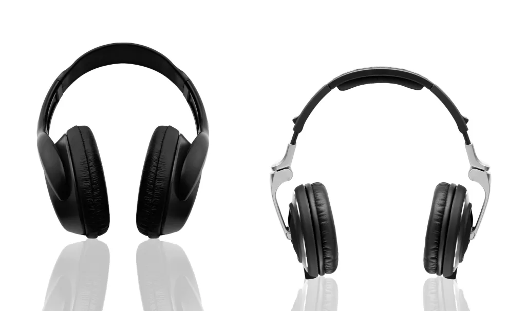 Black headphones Black headphones